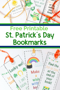 Free St. Patrick's Day Printable Bookmarks with Cute Owls