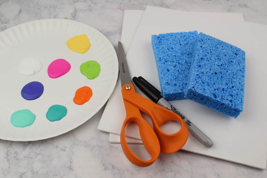 This Easter art project for kids focuses on the process rather than the end result. Using sponges, children will create beautiful Easter eggs.