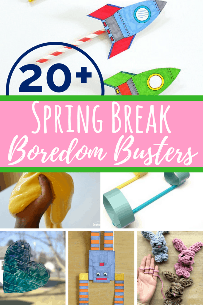 Boredom busters that are low-prep and easy. Perfect for big kids during the weekend or while home on break from school. Simple and fun for school-aged kids.