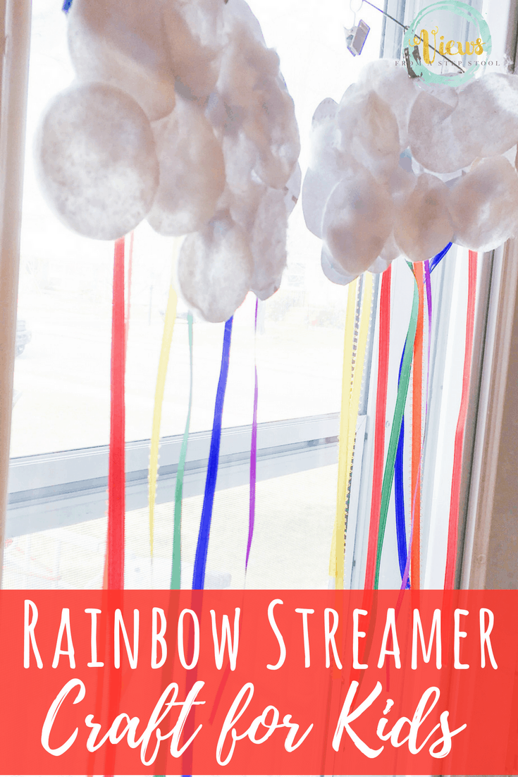 Rainbow Streamer Craft for Kids