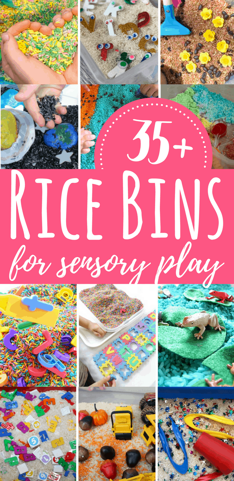 35+ Rice Bins for Sensory Play with Kids Views From a Step Stool