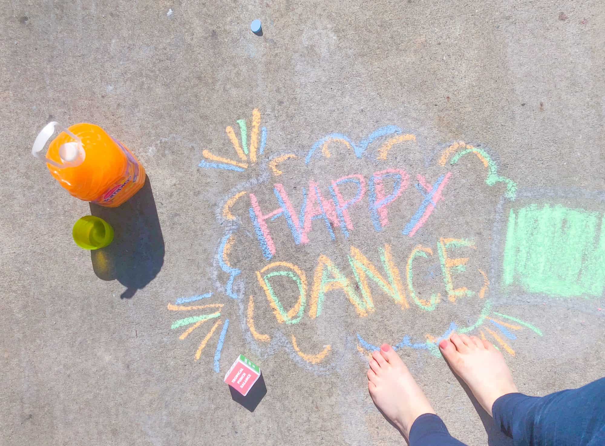 Sidewalk Chalk Board Game for Families Views From a Step Stool