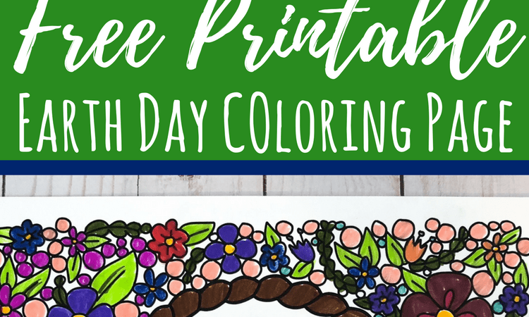Earth Day Coloring Page for Kids or Adults: Free Printable