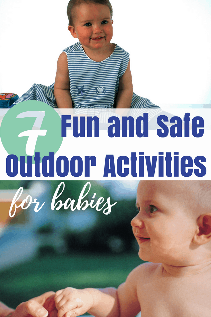 Here are 7 outdoor activities for babies that are fun and safe, and can be done almost year round. Babies learn so much from exploring the world around them #kidsactivities #babyplay #activitiesforbabies #1yearoldactivities #outdooractivities