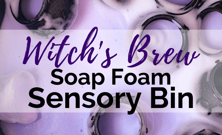 Witch’s Brew Halloween Soap Foam Sensory Bin
