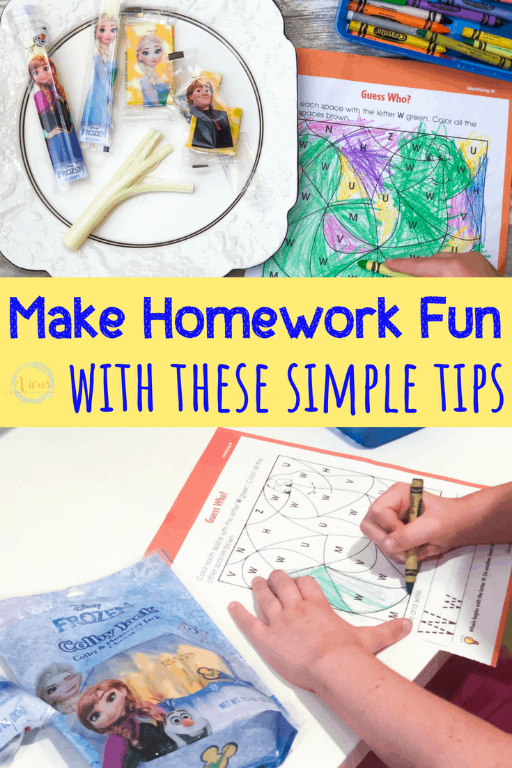 tips on how to make homework fun