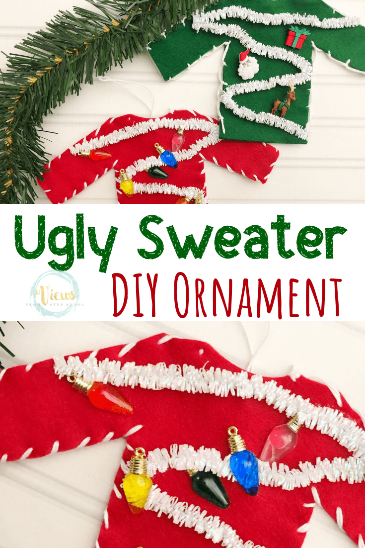 Ugly Sweater DIY Christmas Ornament