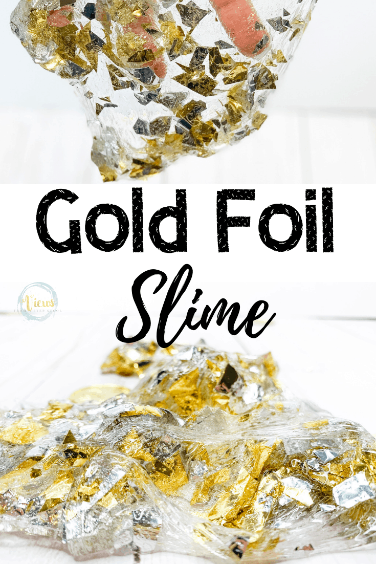 Gold Slime: Crunchy and Stretchy Clear and Gold Slime!