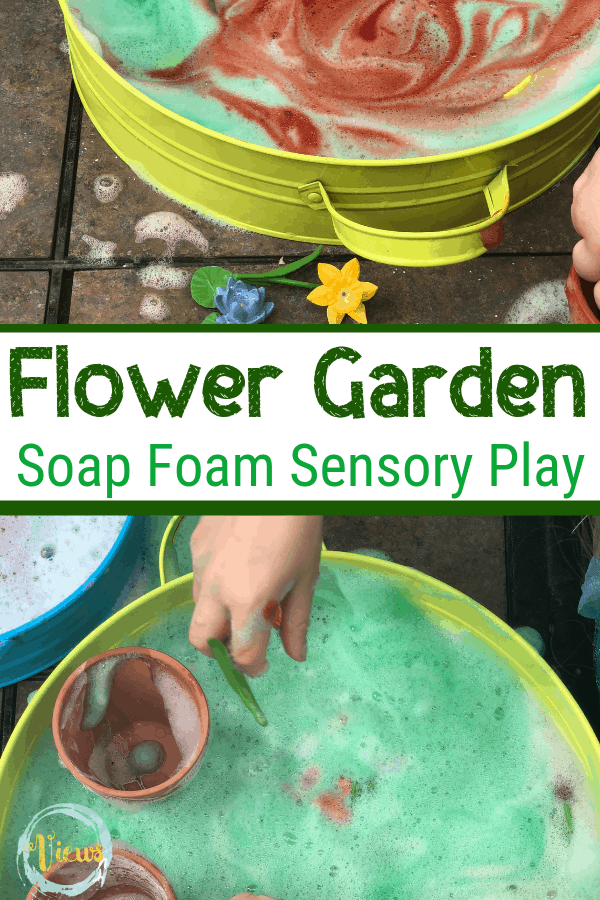 Flower Garden Soap Foam Sensory Play