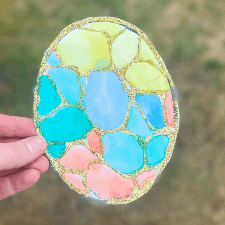 Stained Glass Easter Eggs Craft Views From a Step Stool