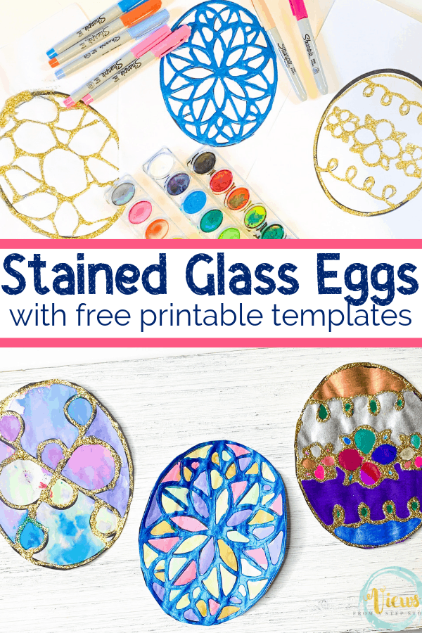Stained Glass Easter Eggs Craft Views From A Step Stool