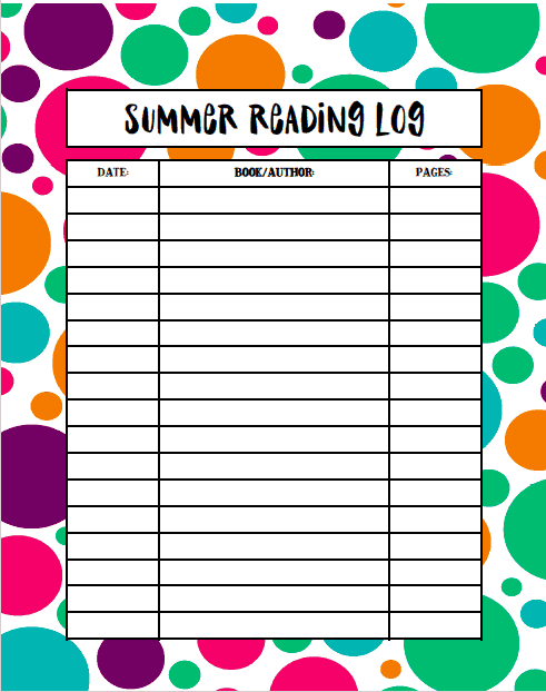 Summer Reading Lists for Kids Plus Printable Log