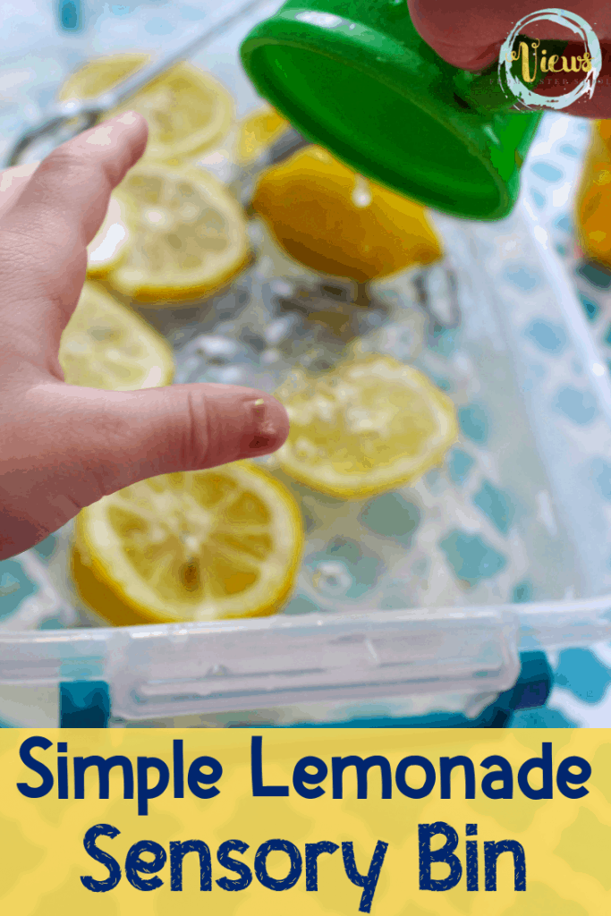 simple lemonade sensory bin