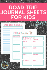 Printable Road Trip Journal for Kids - Views From a Step Stool