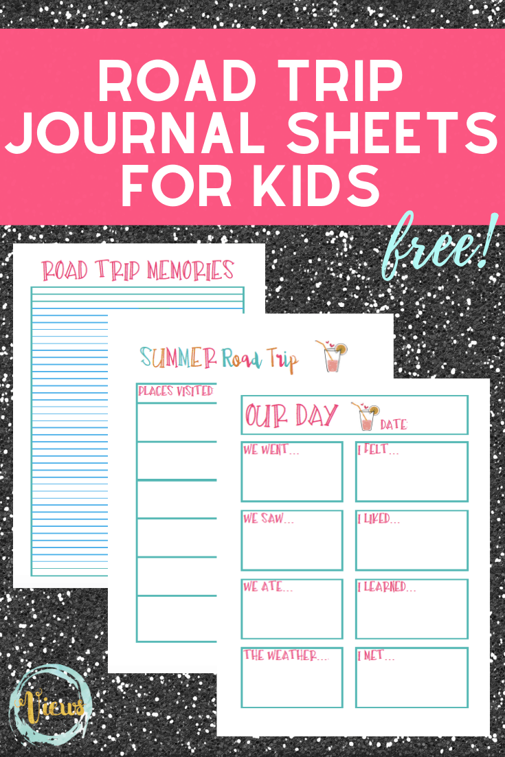 Printable Road Trip Journal For Kids Views From A Step Stool