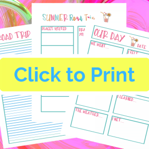 Printable Road Trip Journal for Kids - Views From a Step Stool