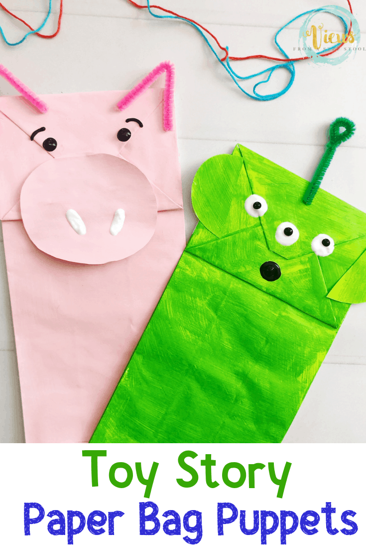 Toy Story Craft Paper Bag Puppets Views From a Step Stool