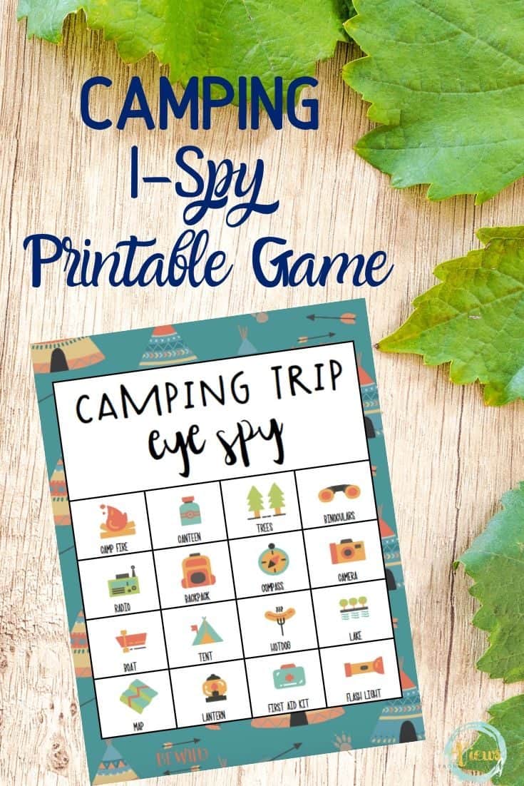 Camping Scavenger Hunt Printable Game