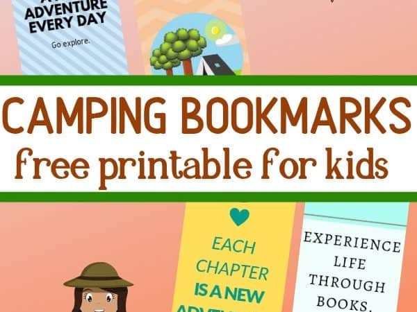 Printable Camping Bookmarks for Kids