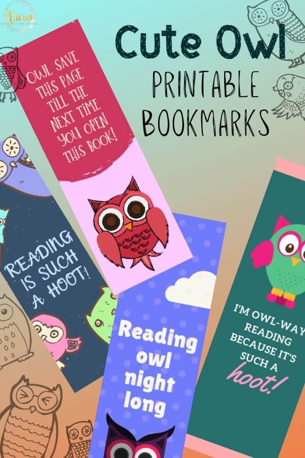 these free printable owl bookmarks are just too cute to
