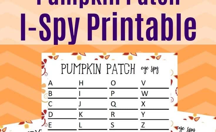Printable Pumpkin Patch I Spy Game