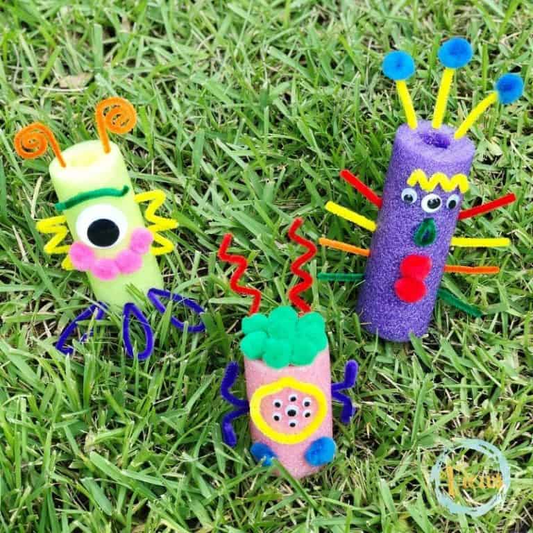 Build a Monster STEM Challenge for Kids with Pool Noodles Views From
