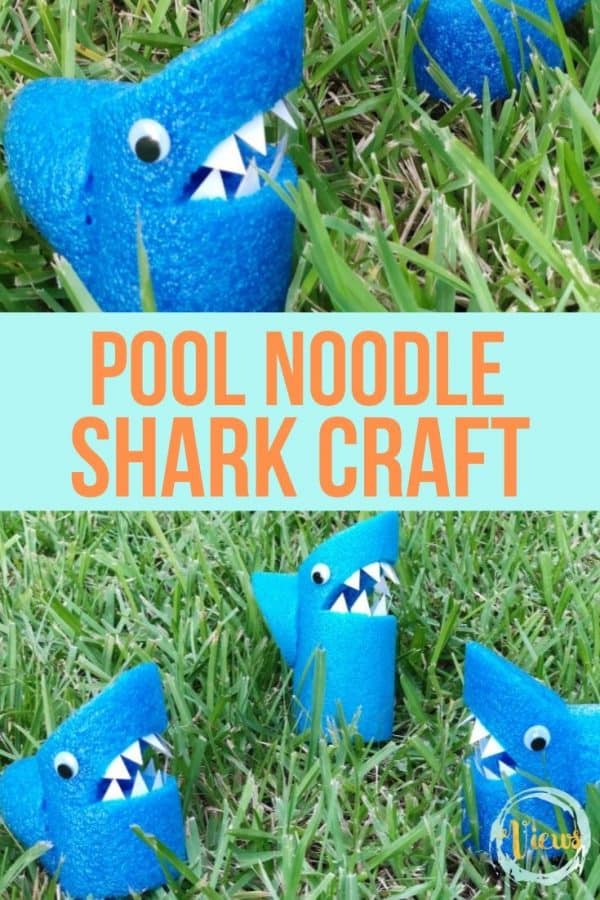 Pool Noodle Shark Craft for Kids