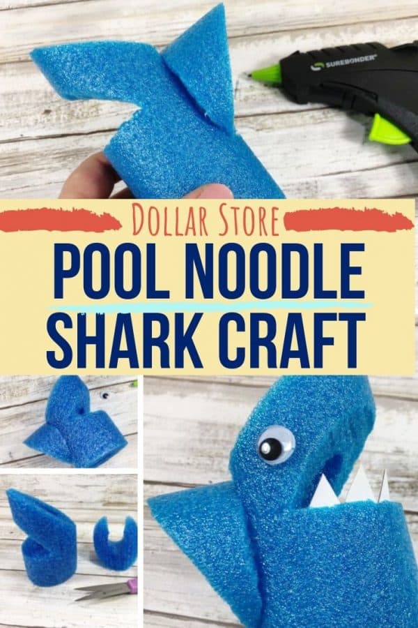 Pool Noodle Shark Craft for Kids Views From a Step Stool