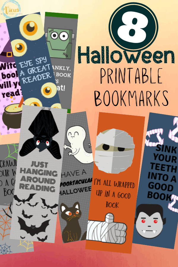 halloween printable bookmarks for kids views from a step stool