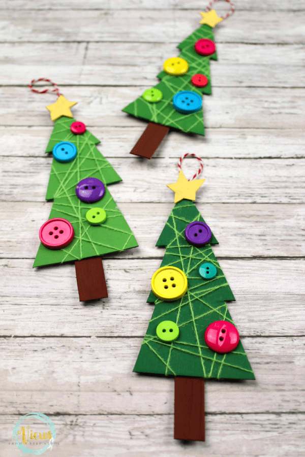 Recycled Christmas Tree Ornament Craft for Kids Views From a Step Stool