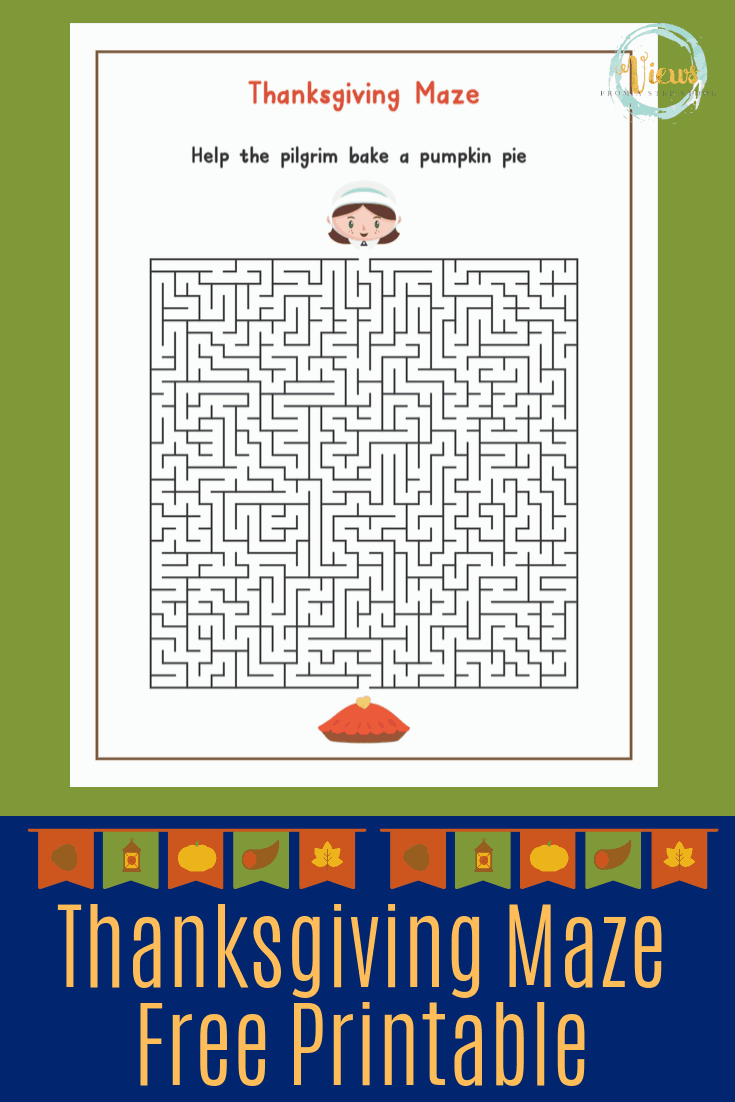 Thanksgiving Printable Games I Spy, Maze, Crossword & Word Search