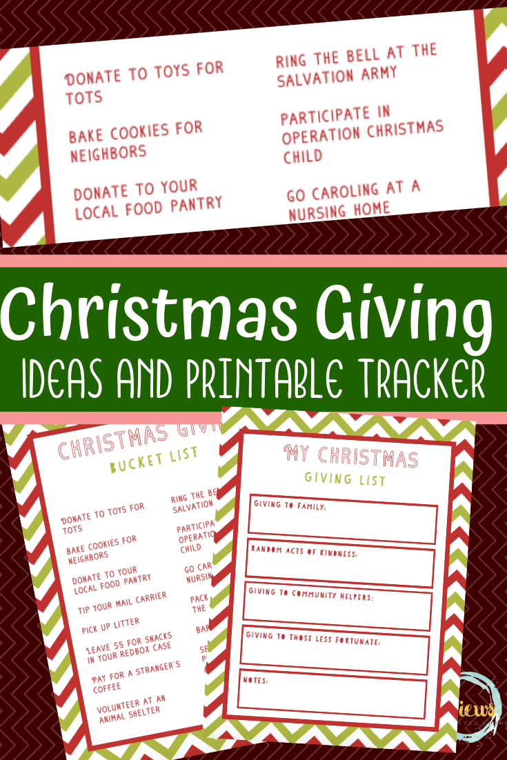 Christmas Giving Activities: Printable Bucket List and Tracker
