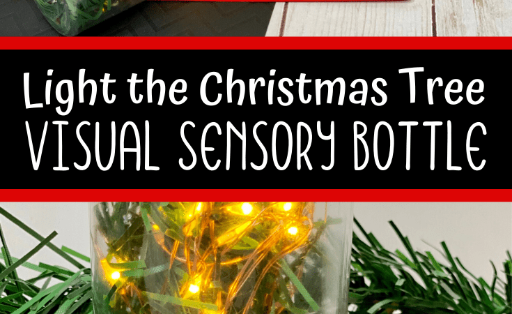 Light the Christmas Tree Sensory Bottle