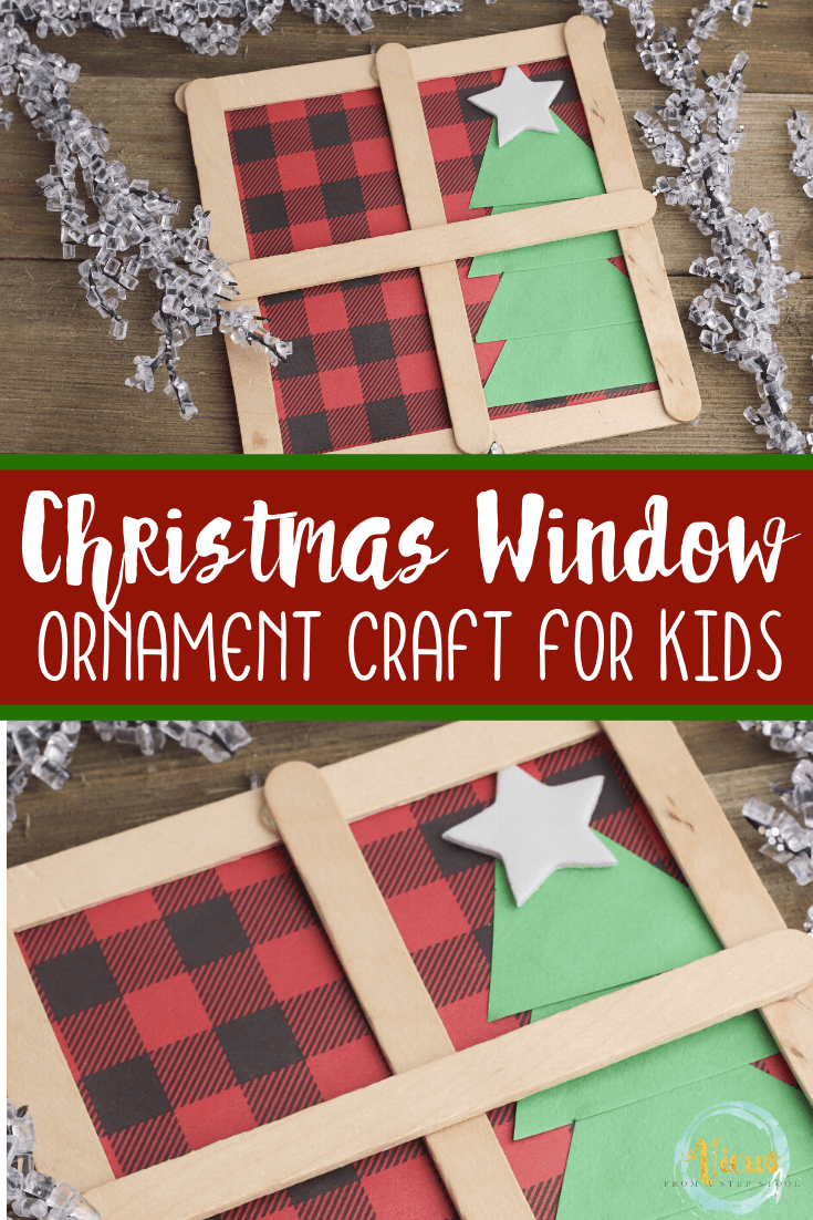 Christmas Window Ornament Craft for Toddlers and Preschoolers