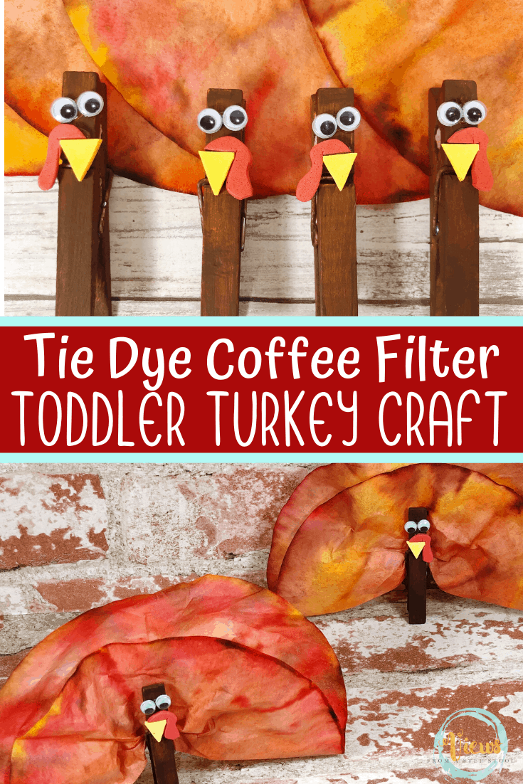 Coffee Filter Turkey Craft for Kids