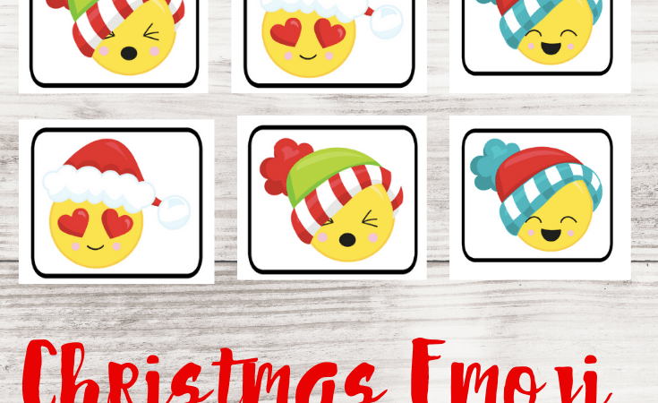 Emoji Christmas Matching Game Printable