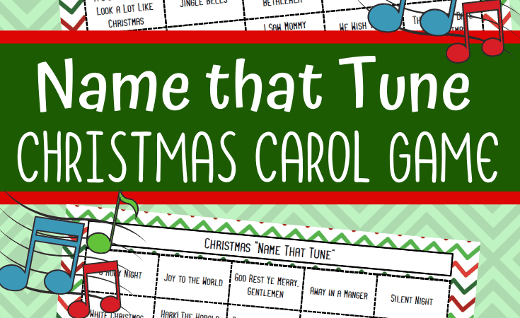 Name that Tune Christmas Carol Game Printable