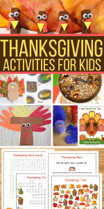 Pin these Thanksgiving Activities for Kids