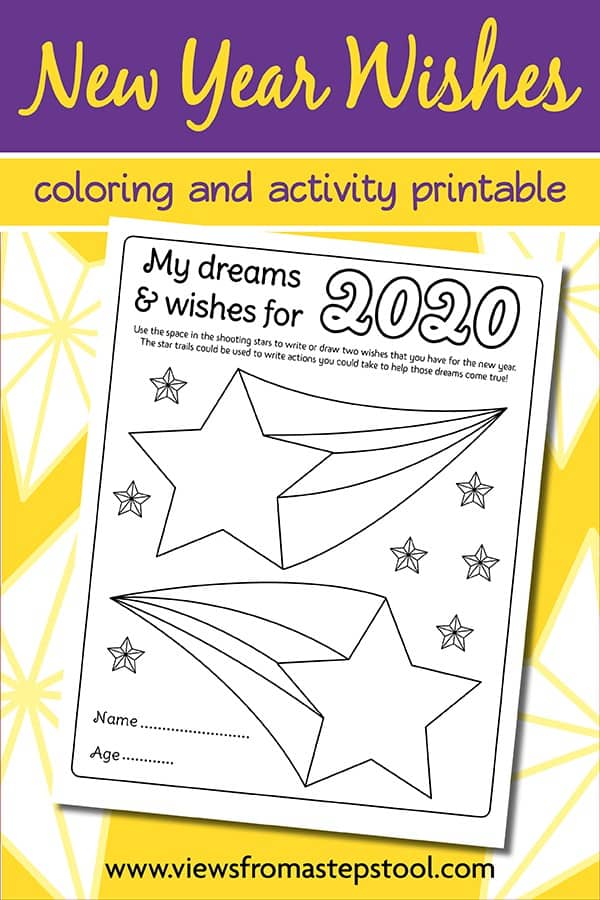 new years resolutions coloring pages
