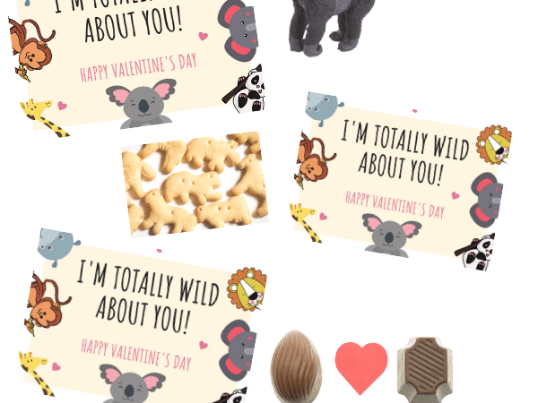 Printable Animal Valentines Day Cards for Kids