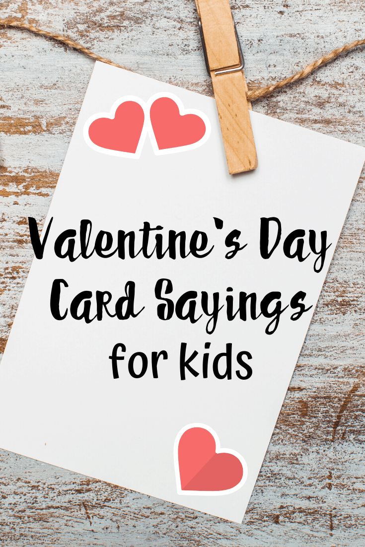 Valentines Day Card Sayings for Kids