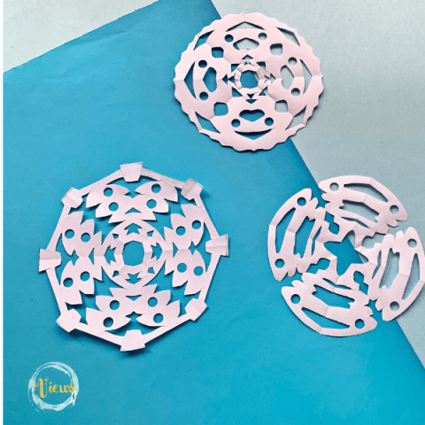 Paper Snowflake Craft for Kids