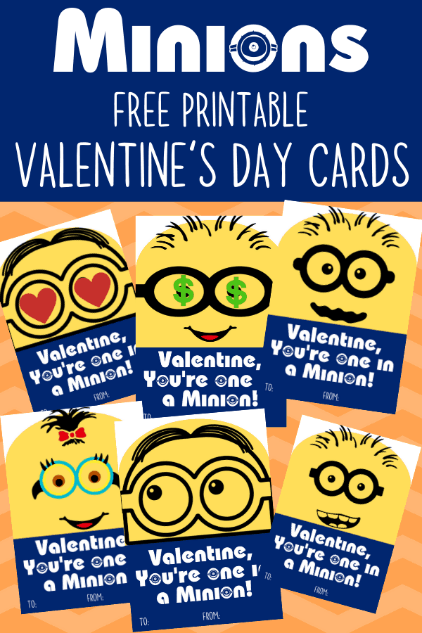 Printable Minion Valentines Day Cards Views From A Step Stool