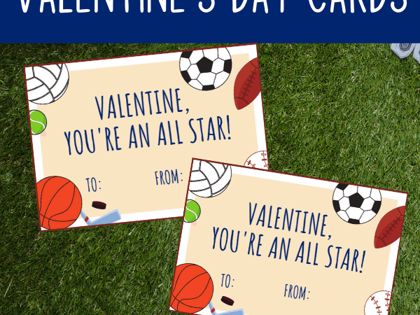 Printable Sports Valentine Cards