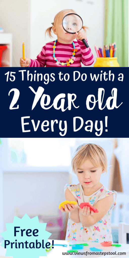 2 Year Old Activities to do Every Day! Plus Printable List Views From