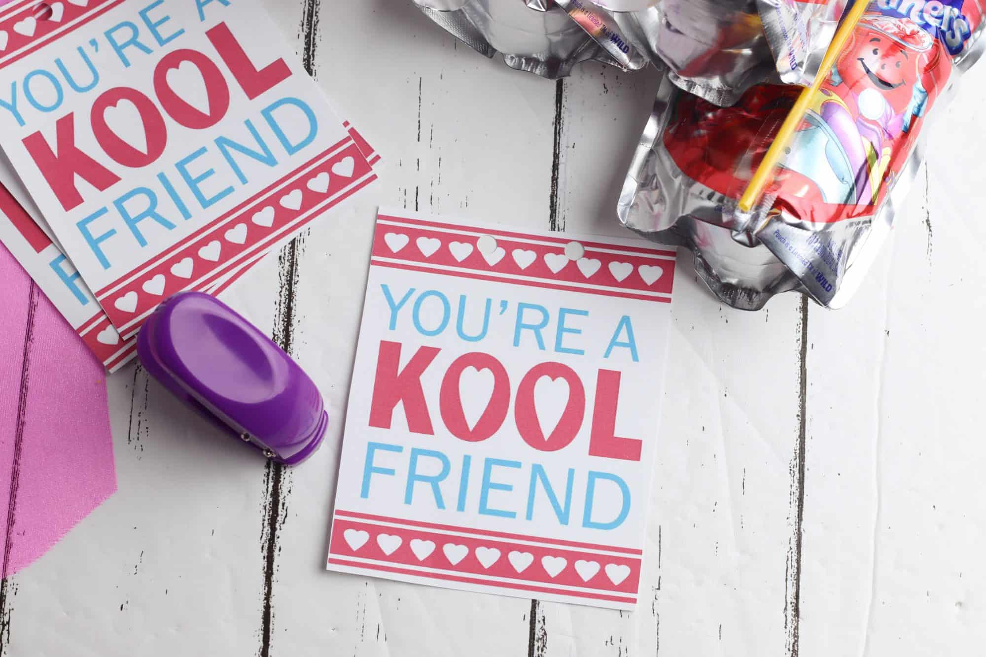 Kool Aid Valentines with Free Printable - Views From a Step Stool