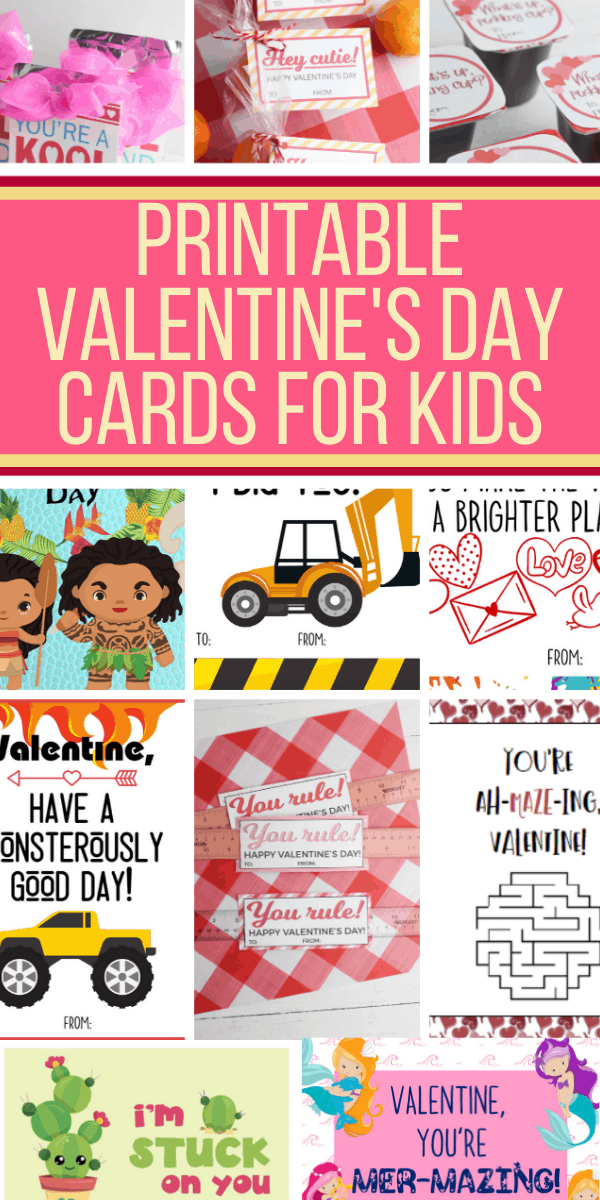 Printable Valentines Cards for Kids - Fork and Beans