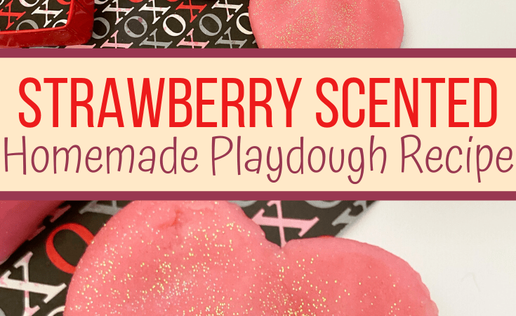 Creamy Strawberry Playdough Recipe that Smells Great