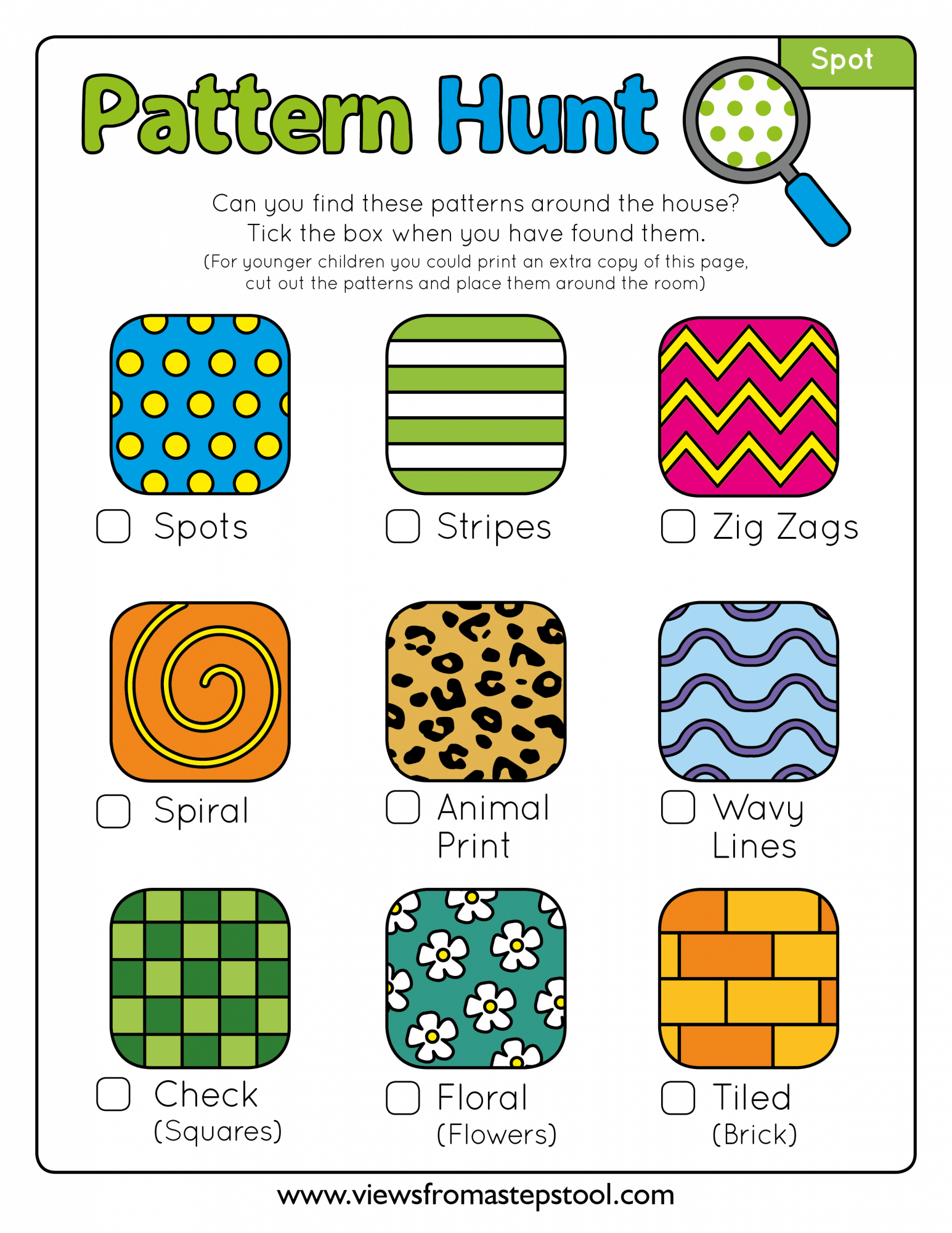 Pattern Scavenger Hunt - Views From a Step Stool