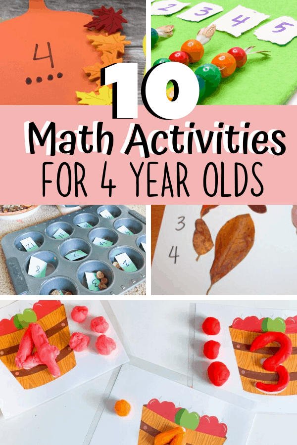 10 Math Activities For 4 Year Olds Views From A Step Stool